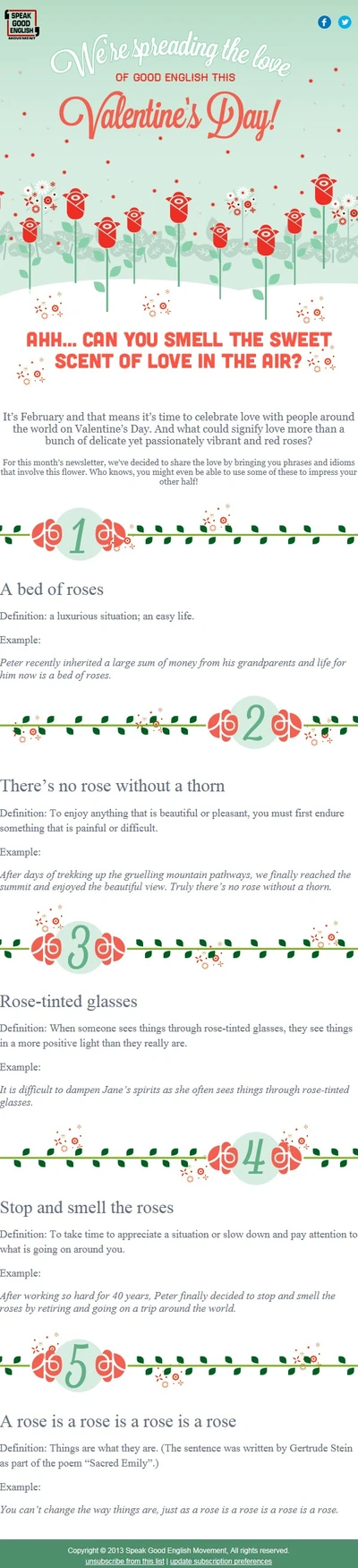 Speak Good English Newsletter February 2014